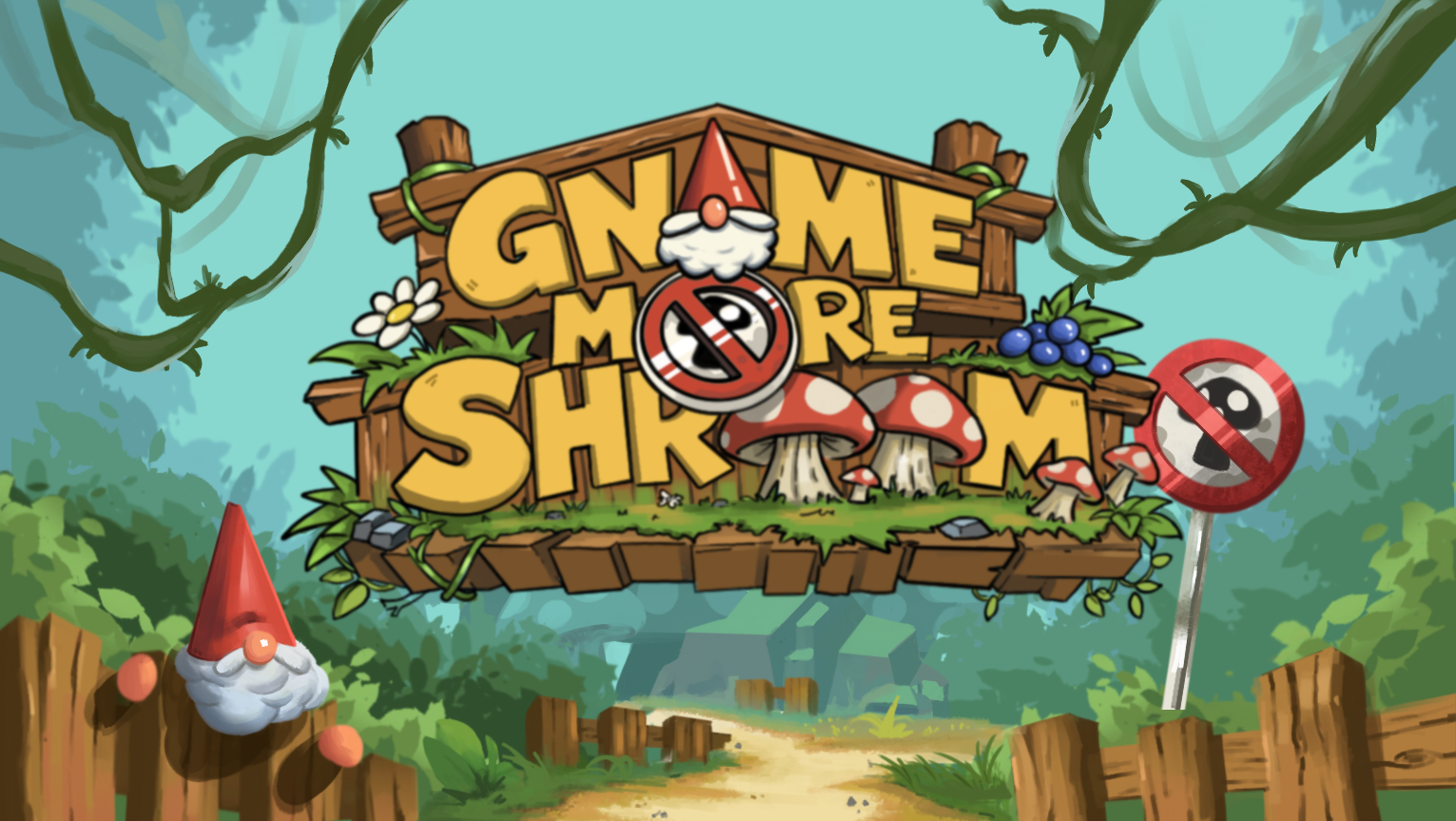 Gnome More Shrooms branding image