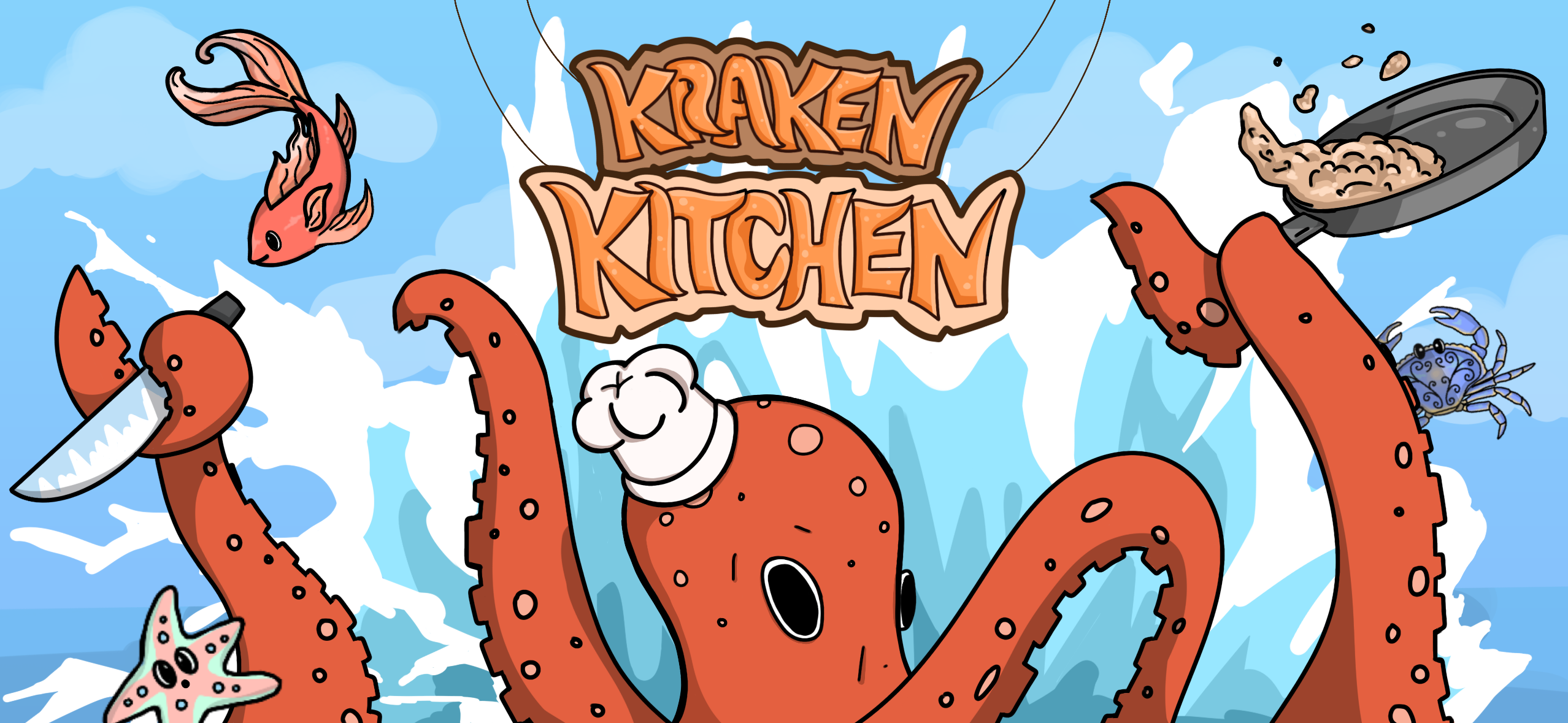 Kraken Kitchen branding image